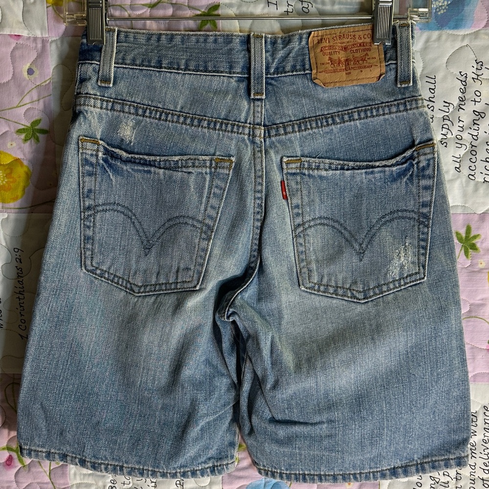 Levi  Blue Denim jean Shorts - Casual loose Fit sz 10